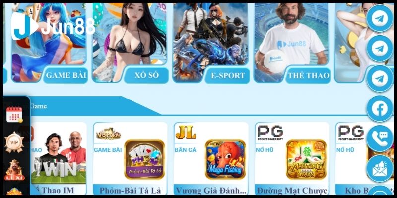 Kho game tại nhà cái Jun88